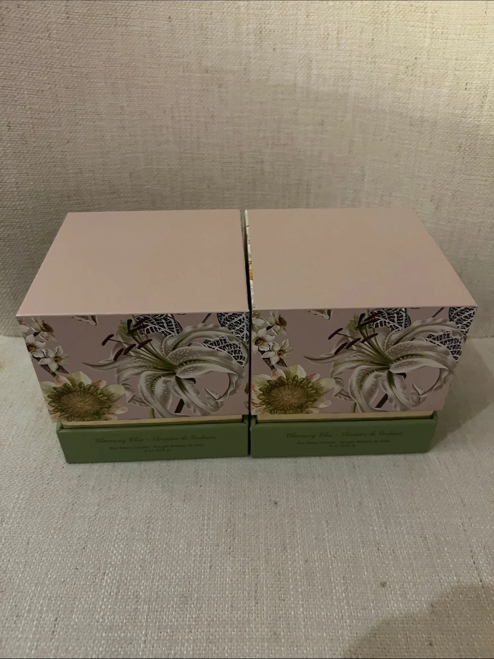 Blooming Bliss Soy Blend Candle Gift Set – Set of 2 – New in Box